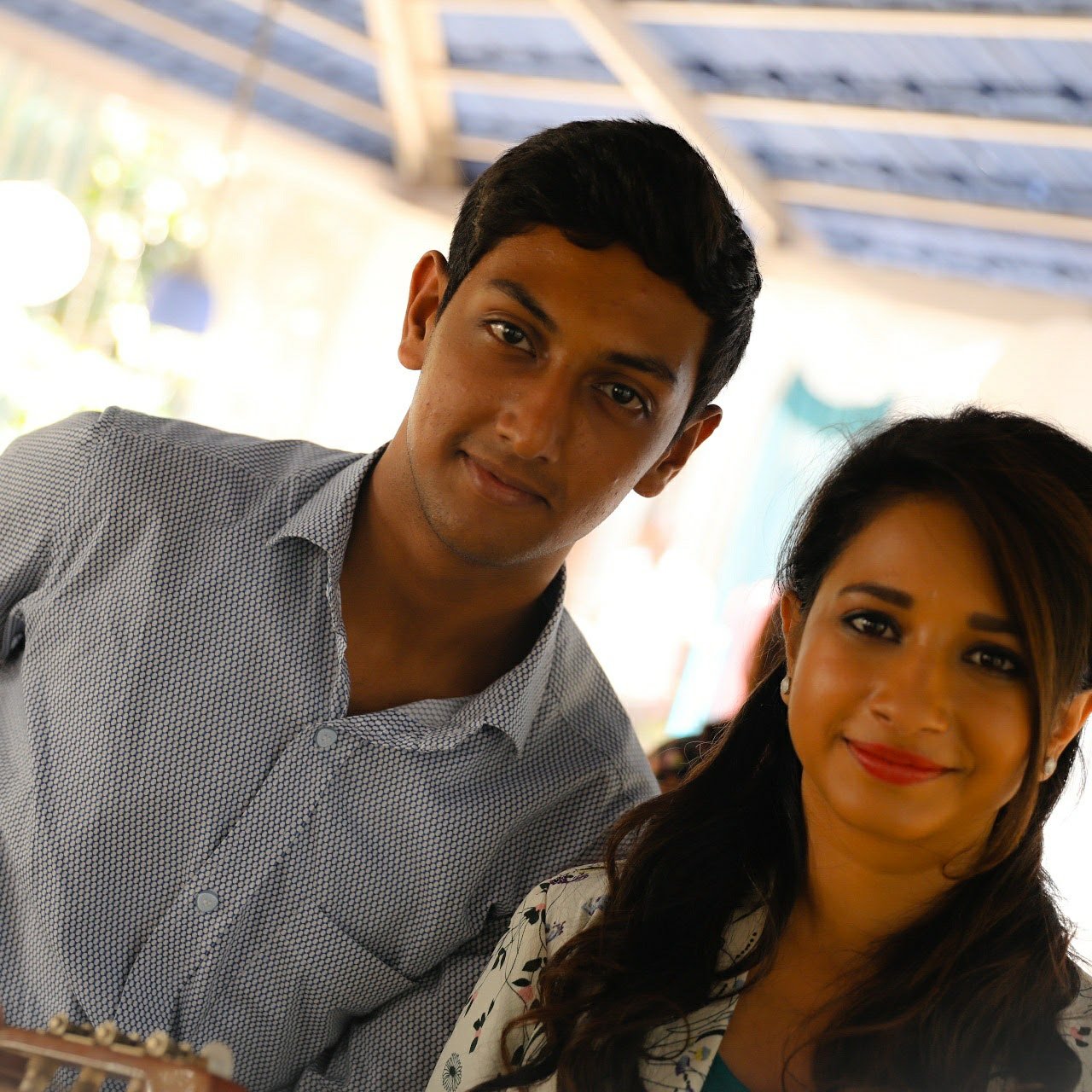 Amir Ali Shaik with Manvitha Kamath